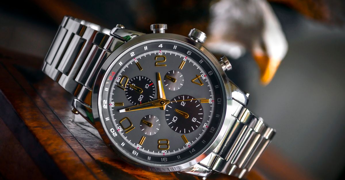 Luxury Hublot watch, case and bracelet detail