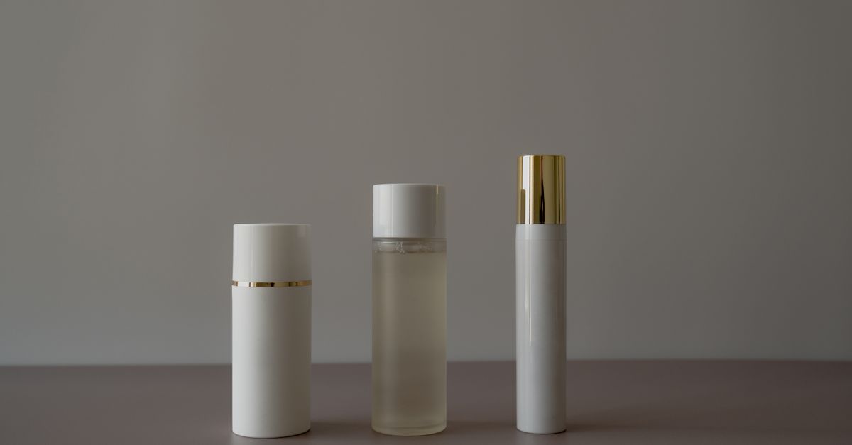 Affordable and luxury beauty products side by side on a vanity